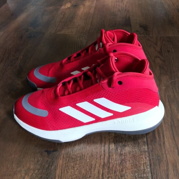 adidas Originals Unisex-Adult Bounce Legends Sneaker Red Size US 8.5/EU 42 - Picture 3 of 7
